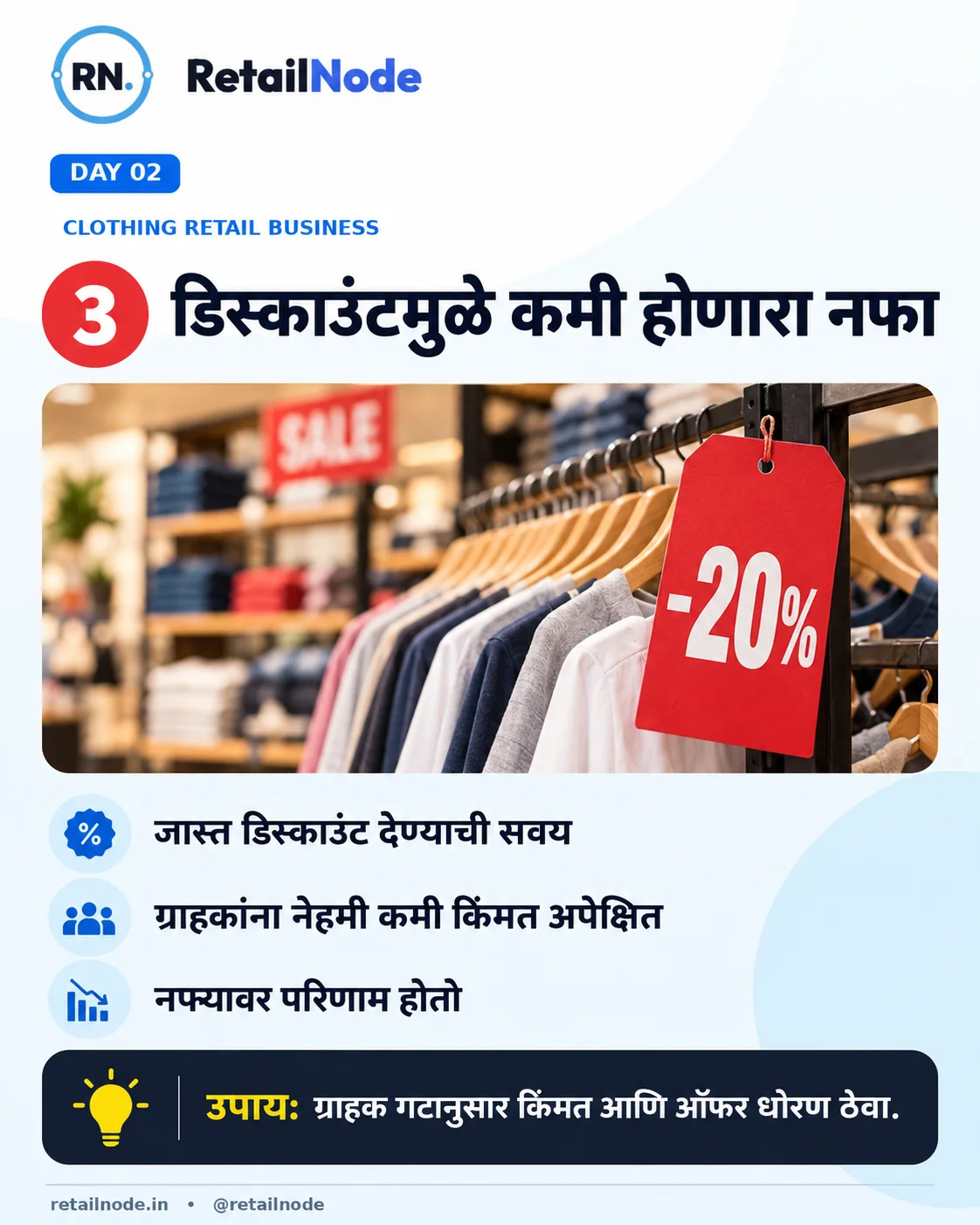 कारण ३: डिस्काउंटमुळे कमी होणारा नफा — ग्राहक गटानुसार किंमत आणि ऑफर धोरण ठेवा